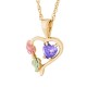 Heart with Multiple Stone Options & All Birthstones - by Landstrom's